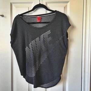 Nike logo grey fashion shirt